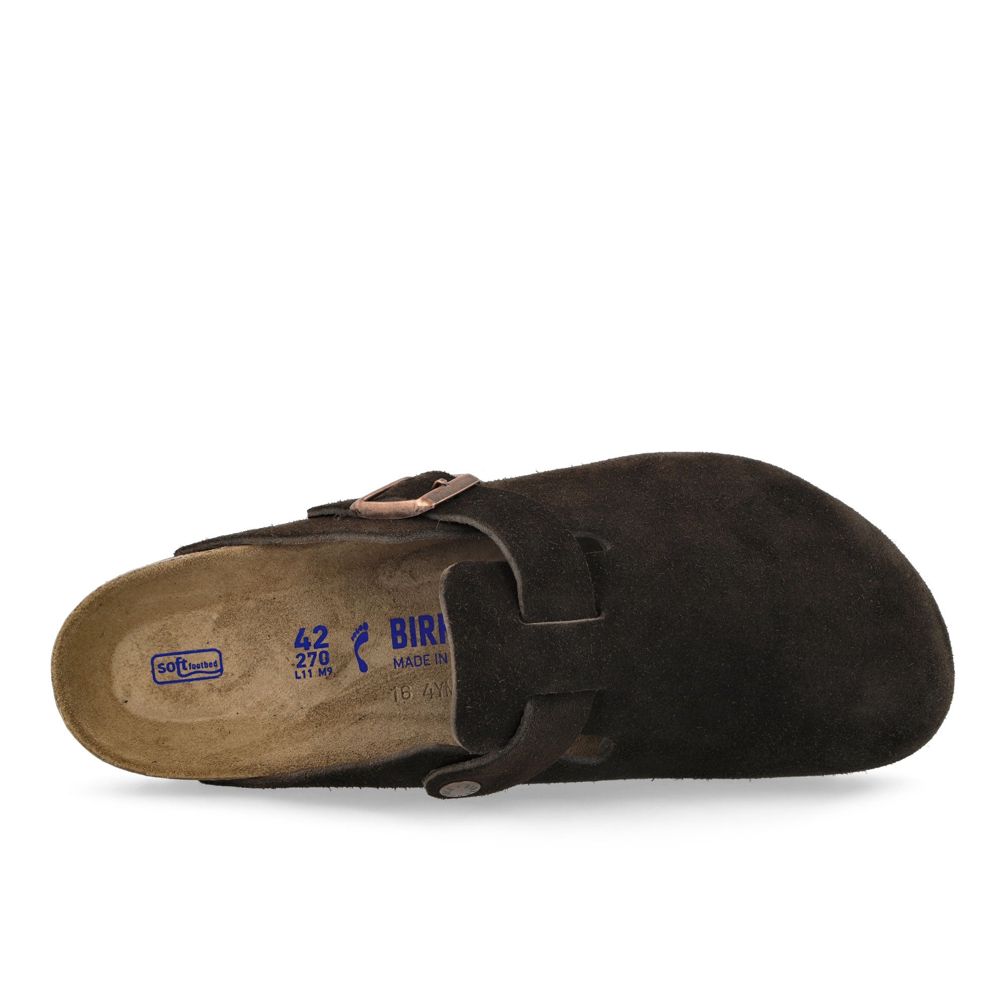 Birkenstock Boston BS Mocca Slides, Sandals & Slippers  Detailfoto | Overkill