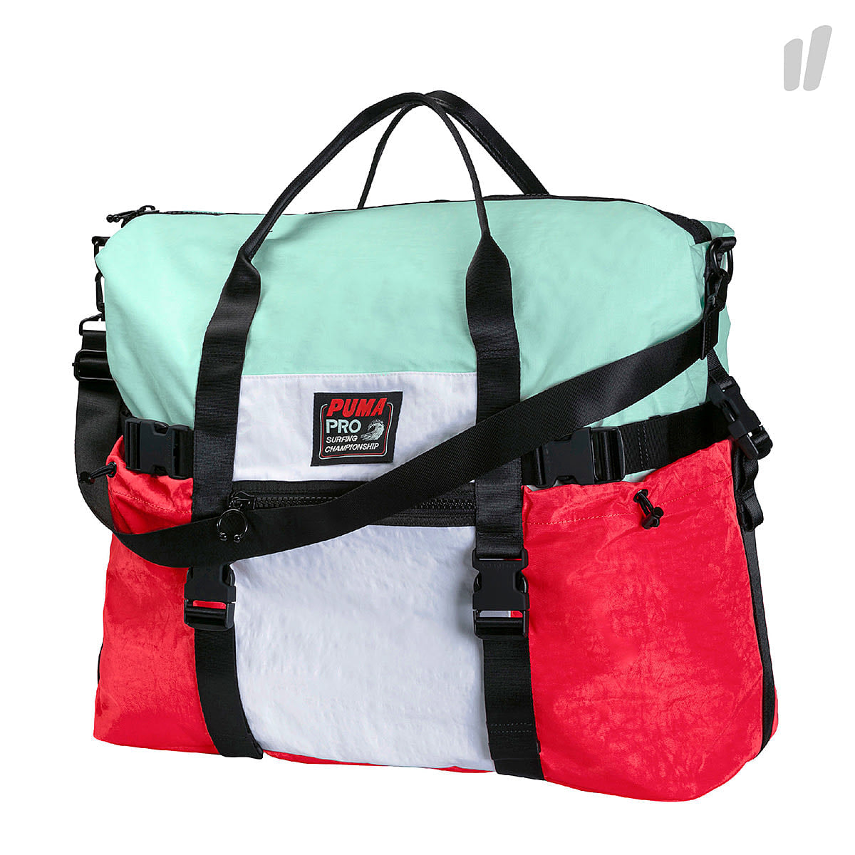 Puma XL Compression Duffle Bag Bay - Hibiscus - Puma Black Duffle Bags 75612 01 | Overkill