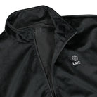 LMC OG Globe Velour Track Top Black Track Jackets Close-up | Overkill