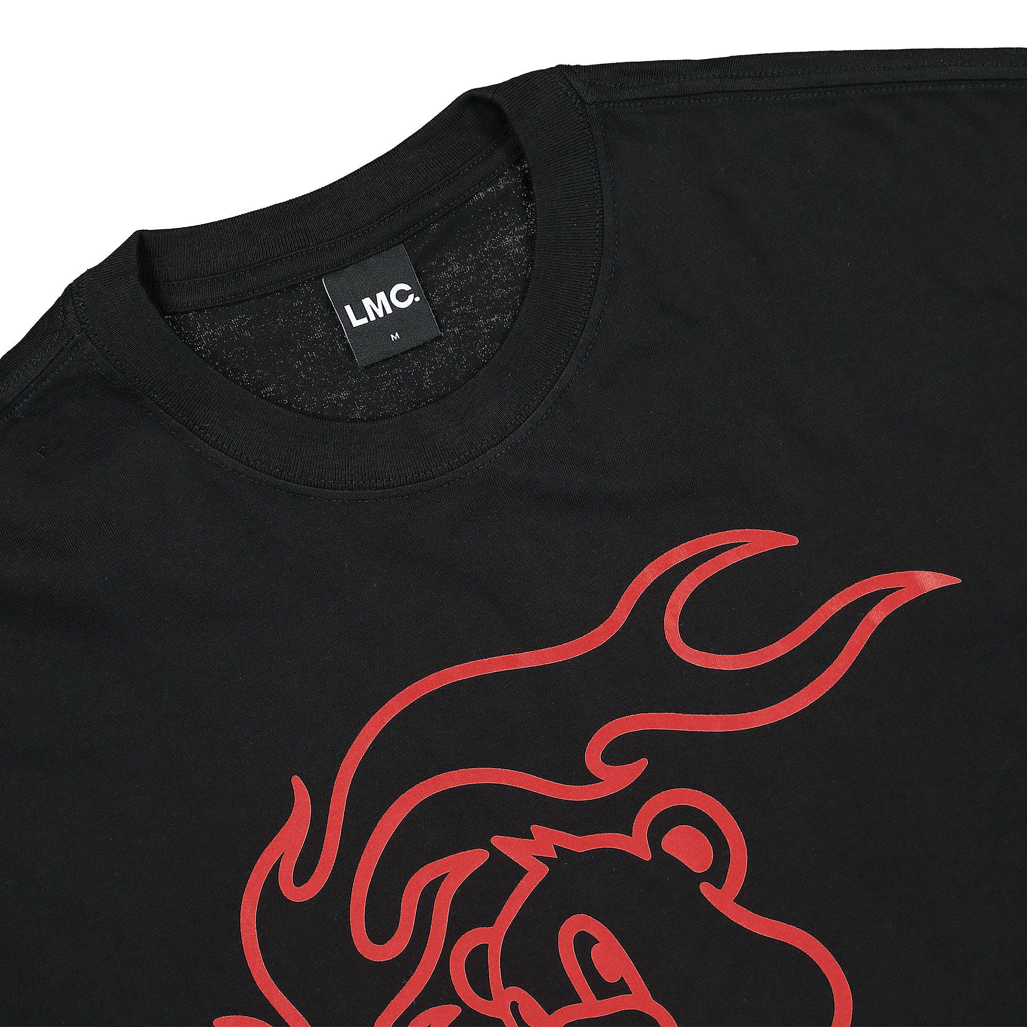 LMC Flame Bear Tee Black T-Shirts Material | Overkill