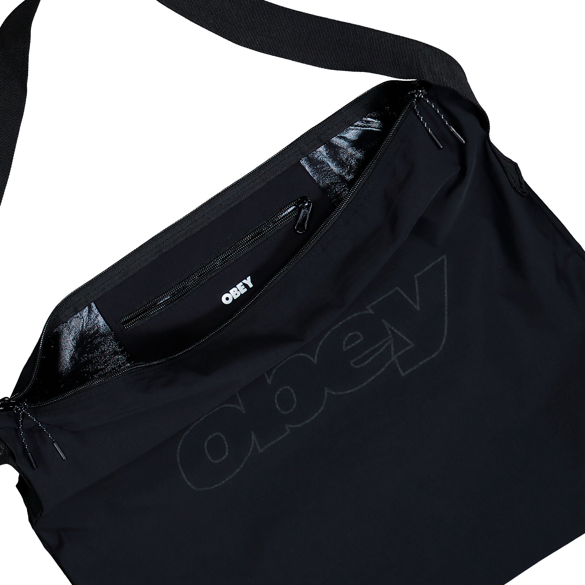 Obey Explorer Messenger Bag Black Briefcases & Messenger Bags 100010166 Detail View 1 | Overkill
