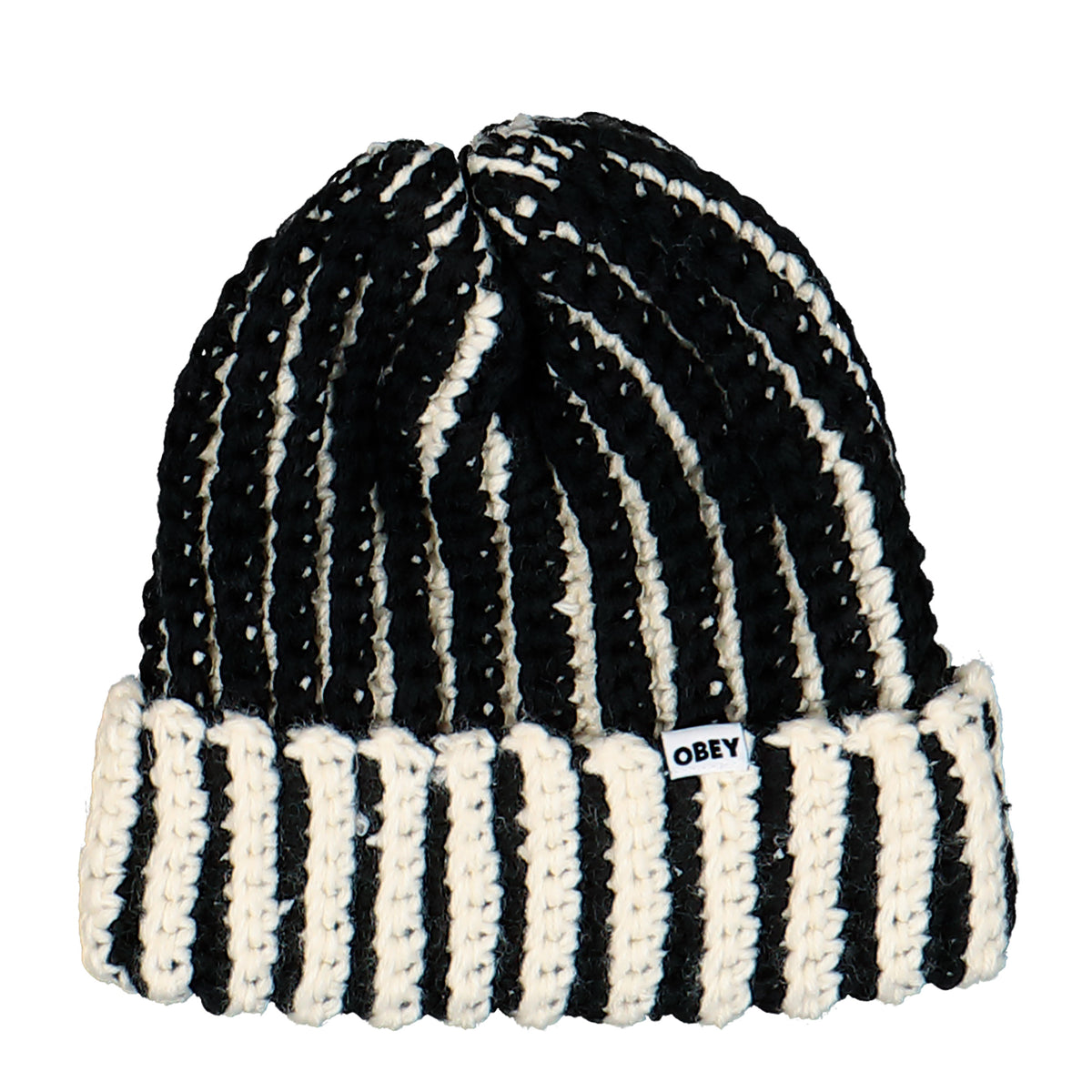 Obey Scout Chunky Beanie Black Multi Beanie 100030248-BKM | Overkill
