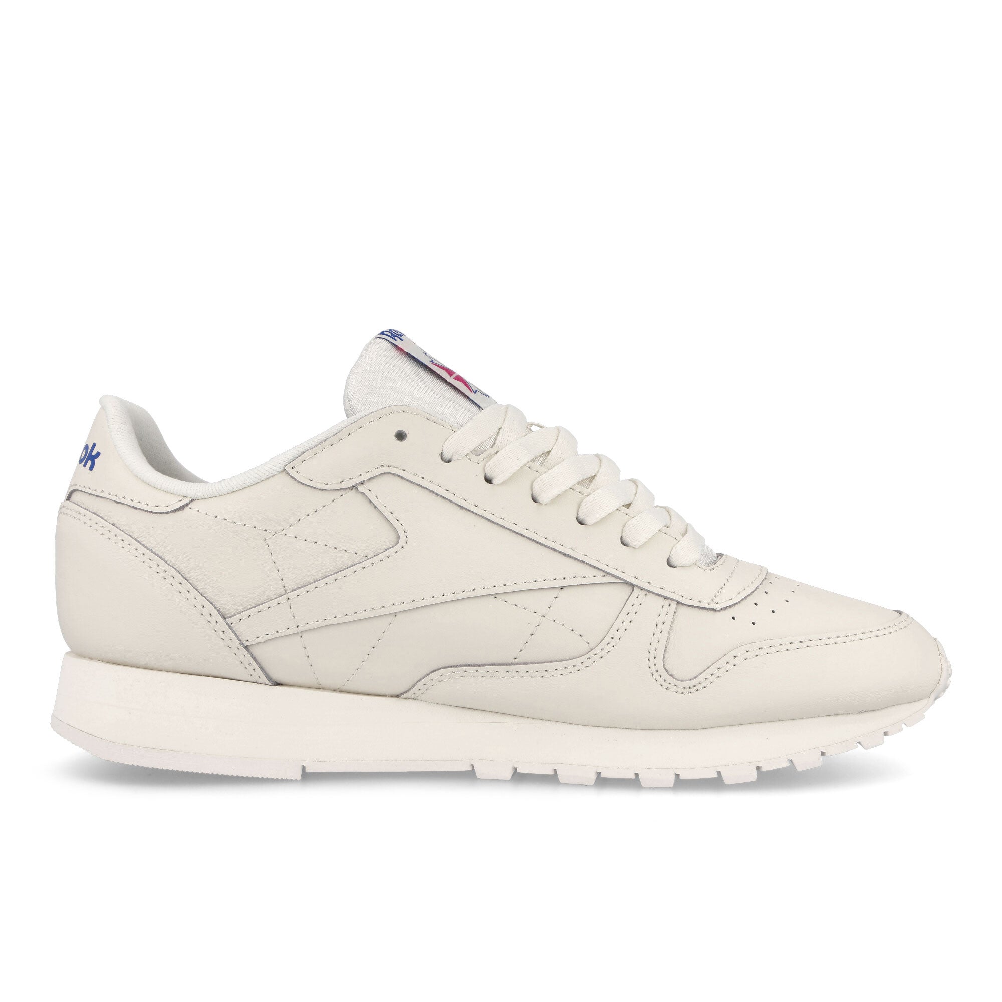 Reebok Classic Leather Chalk / Vector Blue / Vector Red Low Top Sneakers  Silhouette | Overkill