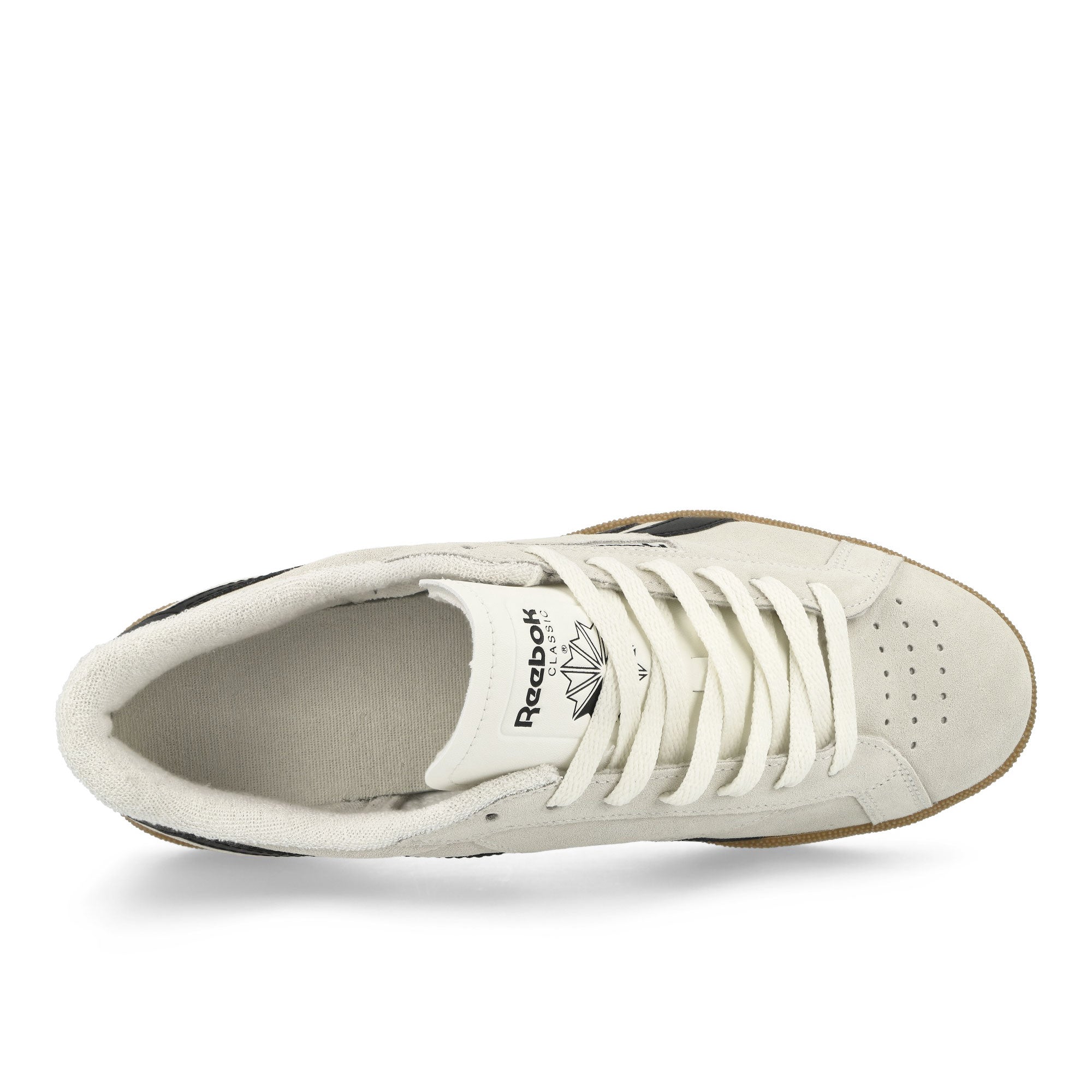 Reebok Club C Grounds UK Chalk / Core Black / Reebok Rubber Gum Low Top Sneakers  Detailfoto | Overkill