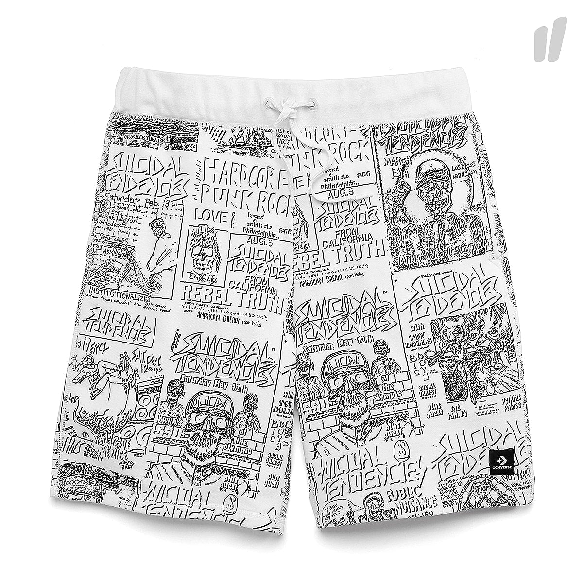 Converse Sweatshort White Shorts 10008339-A01 102 | Overkill