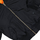 Alpha Industries MA-1 Heritage Bomber Jacket Black Bomber Jacket 100101-03 Detail View 1 | Overkill
