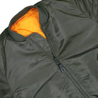 Alpha Industries MA-1 Heritage Bomber Jacket Rep.Grey Bomber Jacket 100101-04 Detailfoto | Overkill
