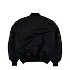 Alpha Industries MA-1 Heritage Bomber Jacket Black / Black Bomber Jacket 100101-515 Close-up | Overkill

