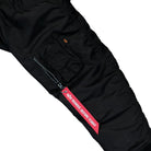 Alpha Industries MA-1 Heritage Bomber Jacket Black / Black Bomber Jacket 100101-515 Detail View 2 | Overkill
