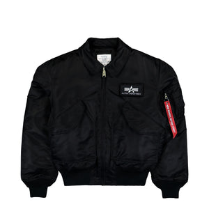 Alpha Industries CWU-45 Heritage Bomber Jacket Black   Jacket 100102-03 | Overkill
