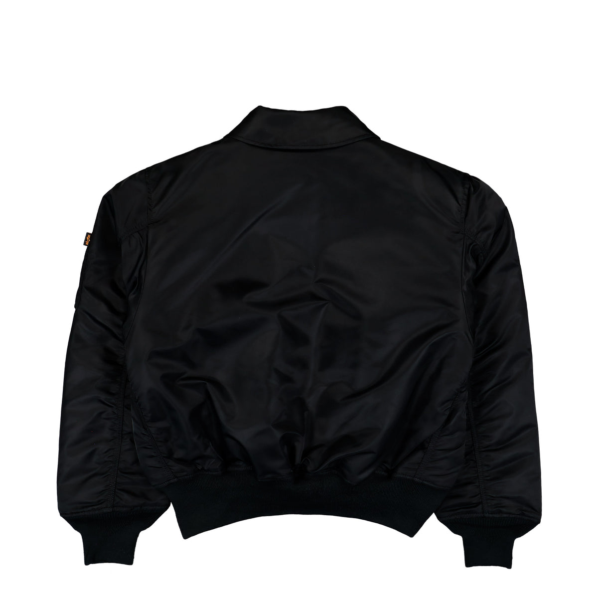 Alpha Industries CWU-45 Heritage Bomber Jacket Black   Jacket 100102-03 Close-up | Overkill
