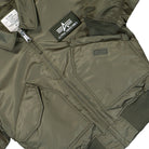 Alpha Industries CWU-45 Heritage Bomber Jacket Mud Olive Jacket 100102-443 Detail View 1 | Overkill
