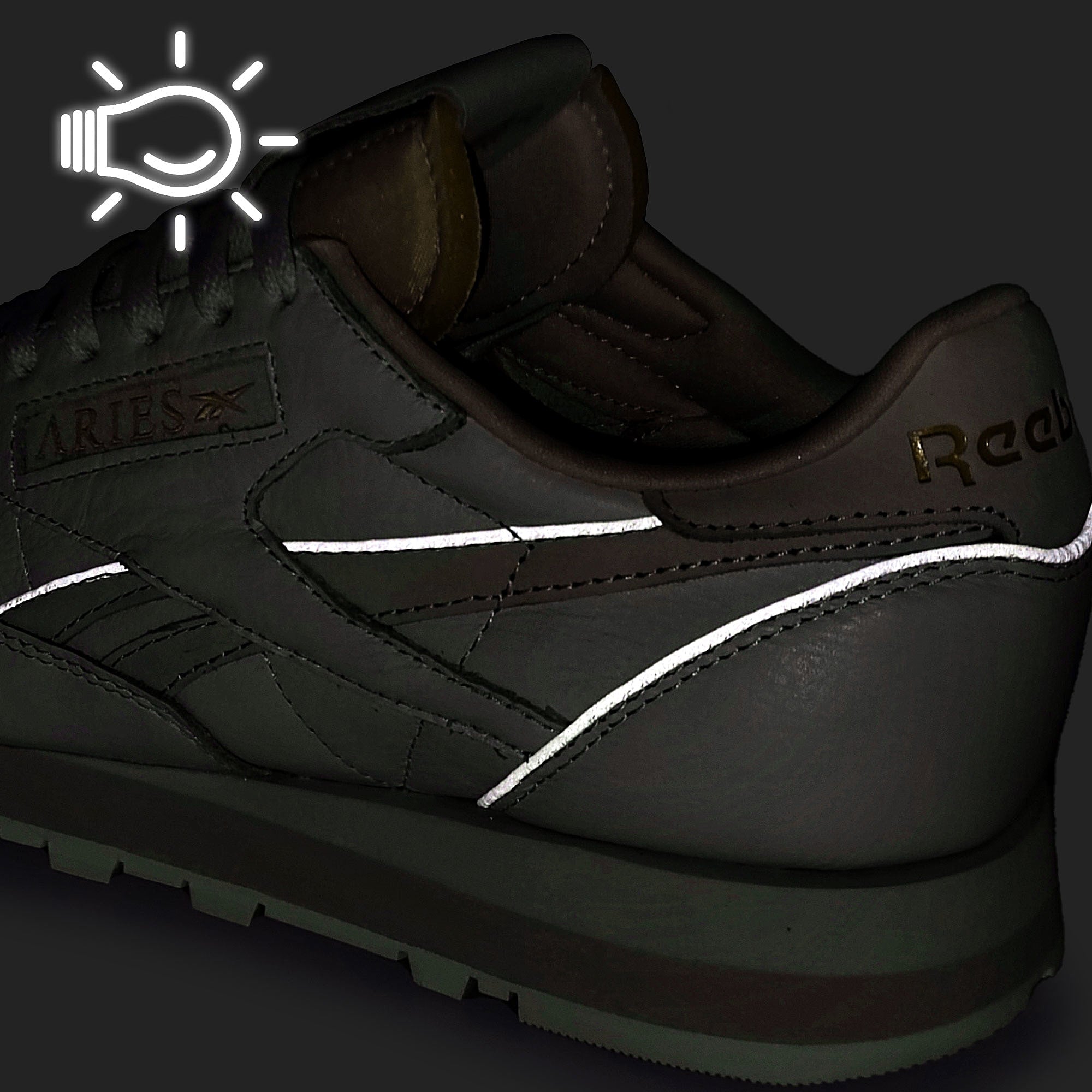 Reebok Classic Leather Opal Glow / Cool Sage / Storm Glow Low Top Sneakers  Detail View 4 | Overkill