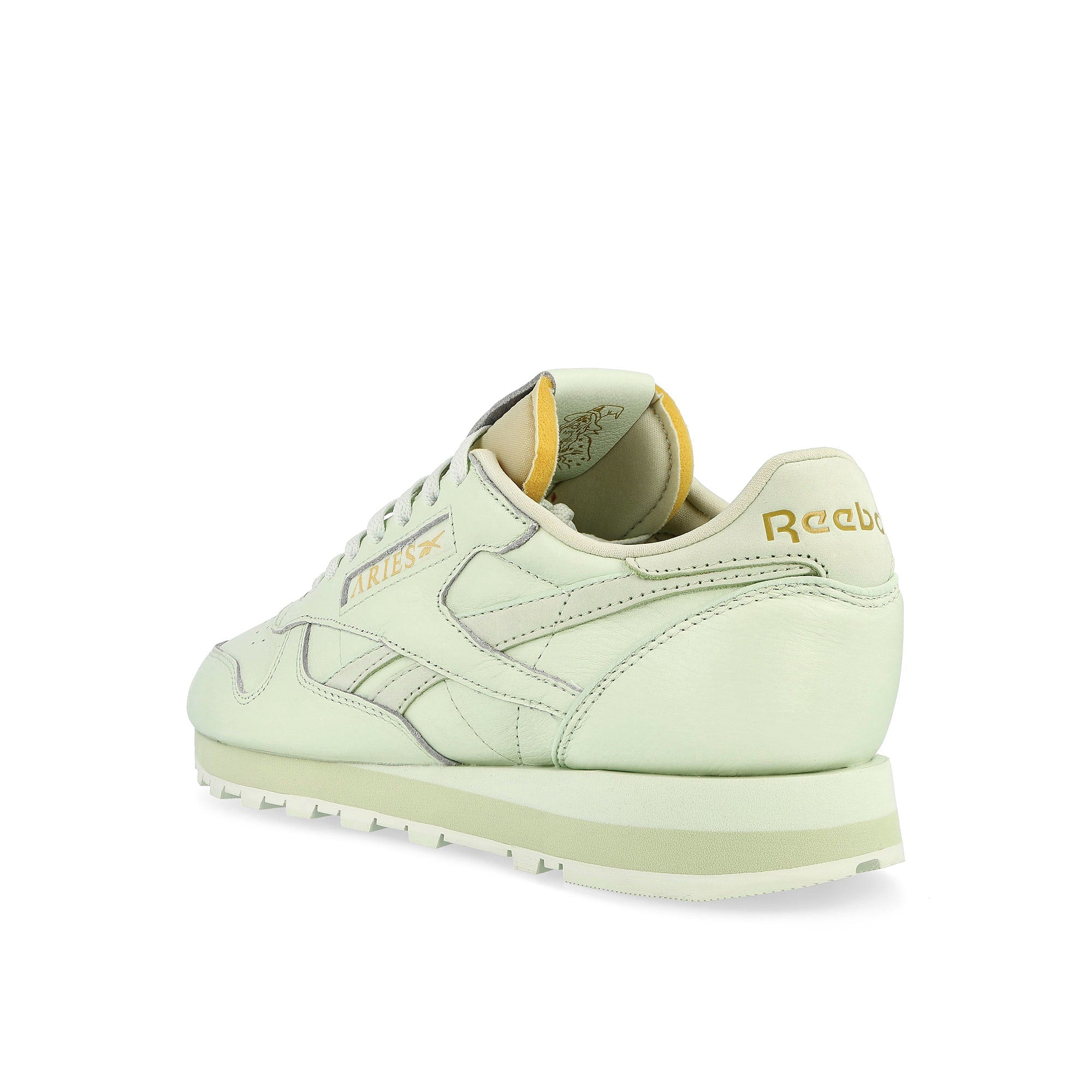 Reebok Classic Leather Opal Glow / Cool Sage / Storm Glow Low Top Sneakers  Material | Overkill