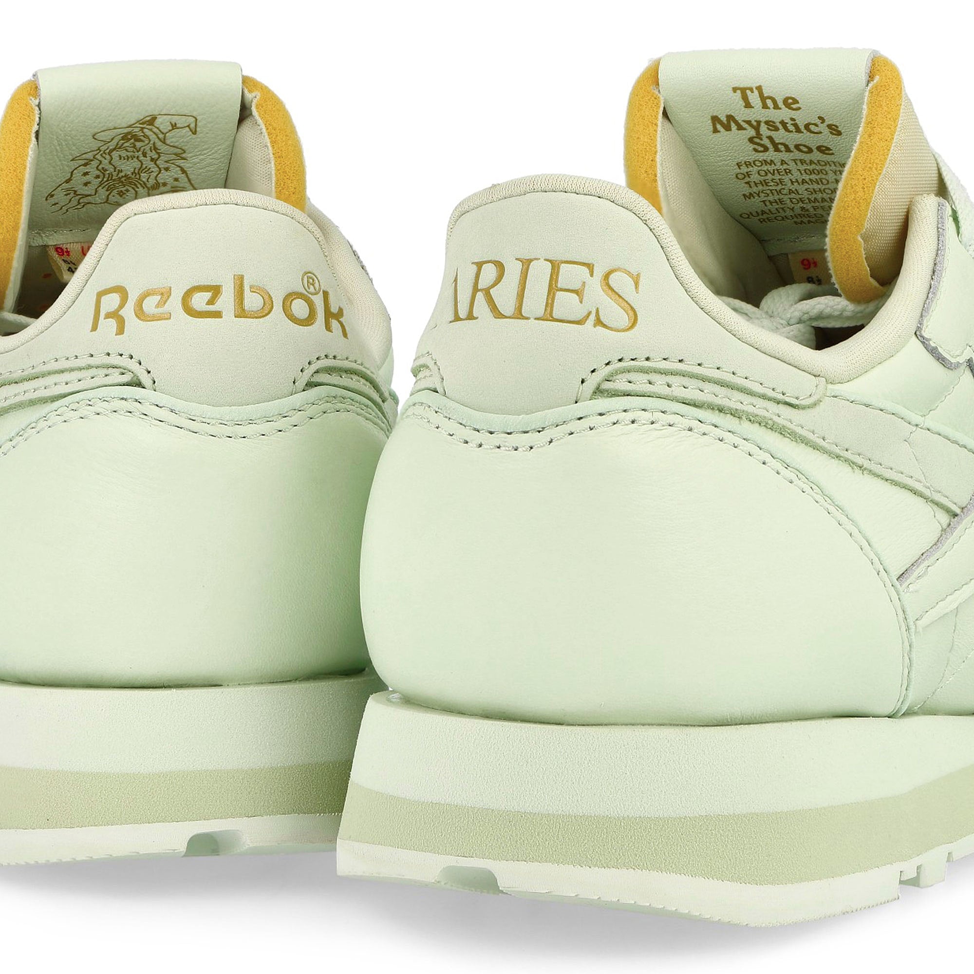 Reebok Classic Leather Opal Glow / Cool Sage / Storm Glow Low Top Sneakers  Detail View 2 | Overkill