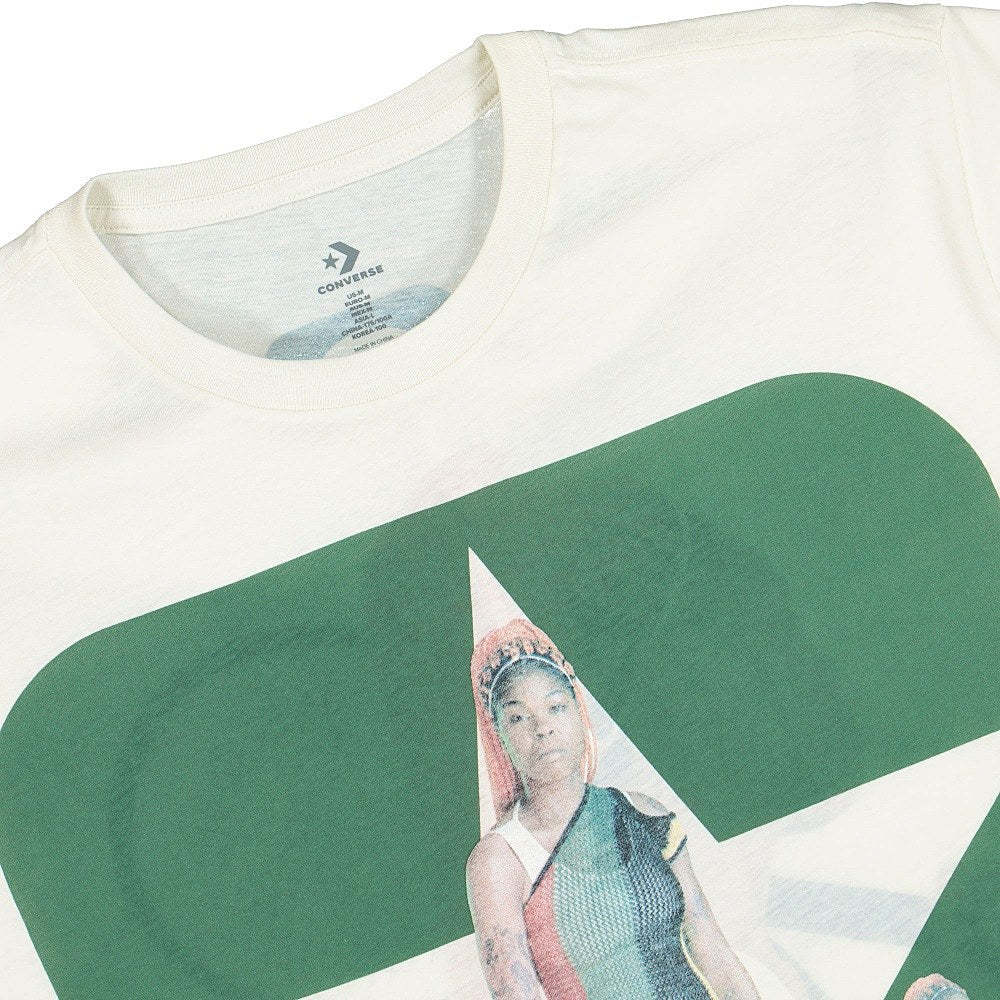 Converse Telfar x Converse Reversible MN03 Tee Diamond Egret T-Shirts Close-up | Overkill