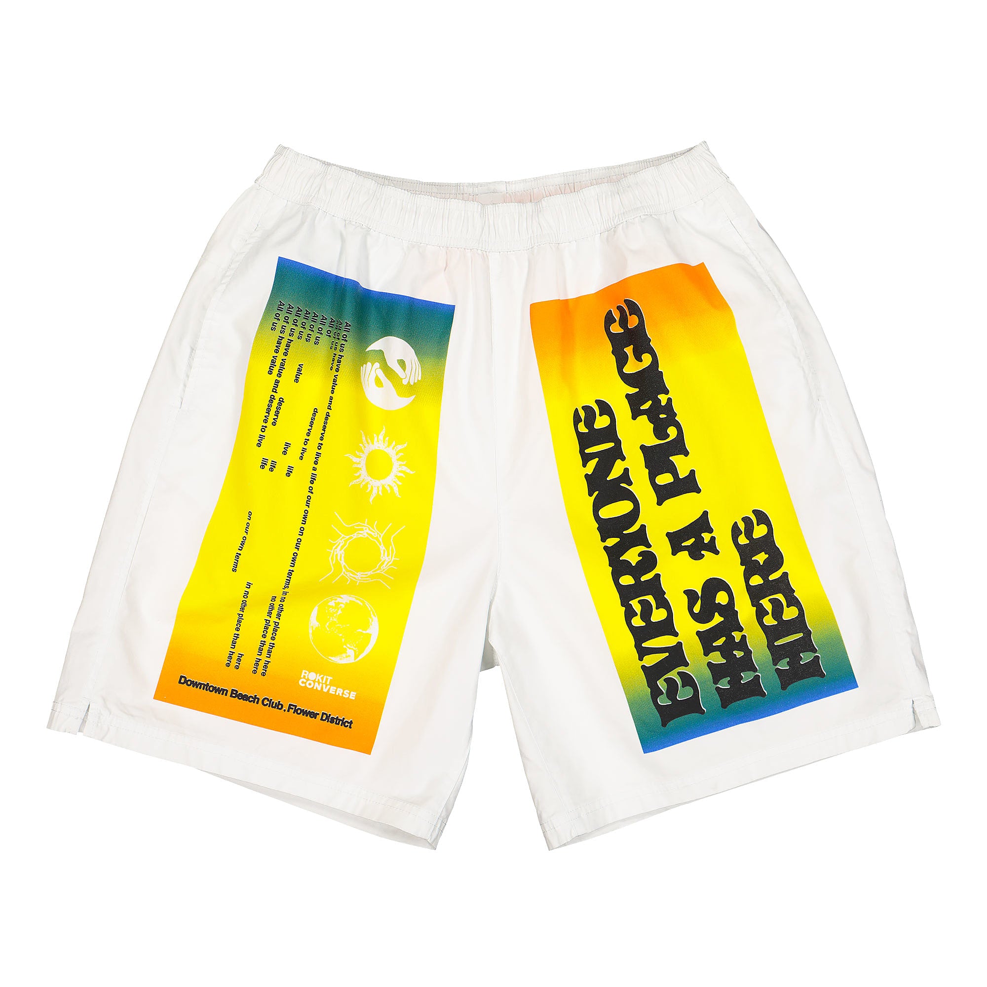 Converse Rokit x Converse Shorts White Shorts 10020774-A01-102 | Overkill