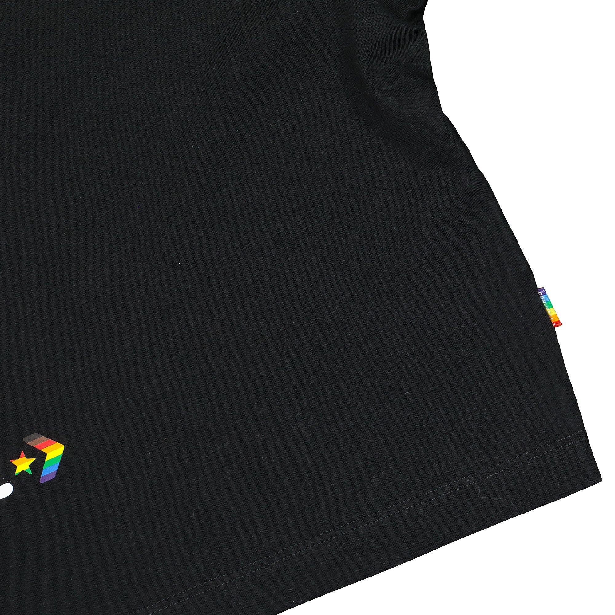 Converse Pride Oversized Cropped Tee Black T-Shirts Detailfoto | Overkill