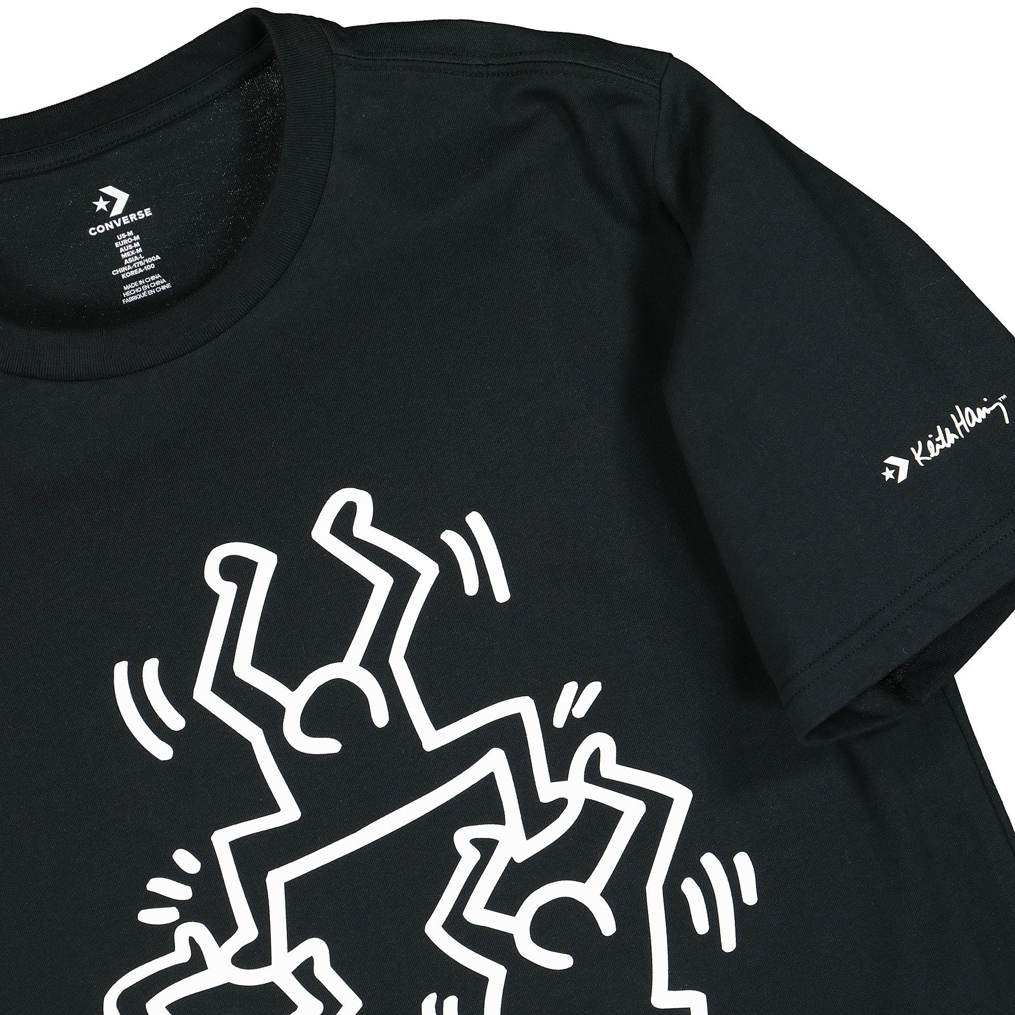 Converse Keith Haring x Converse Graphic Tee Black T-Shirts Close-up | Overkill
