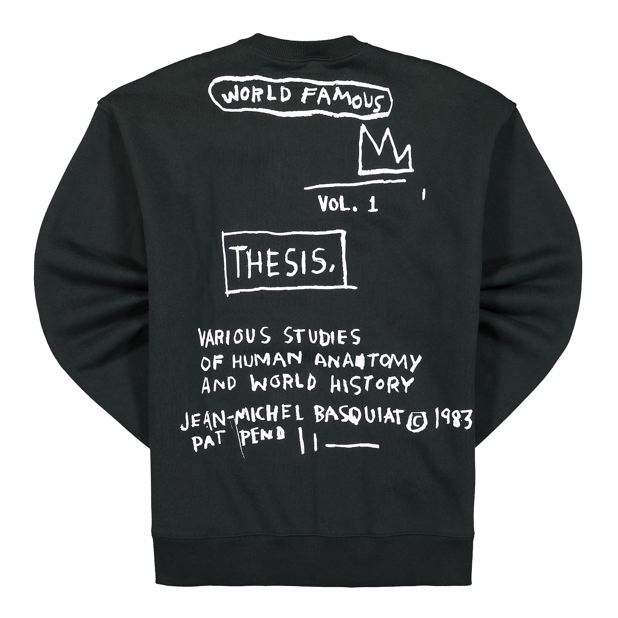 Converse Basquiat x Converse Fleece Pullover Black Sweatshirts Material | Overkill