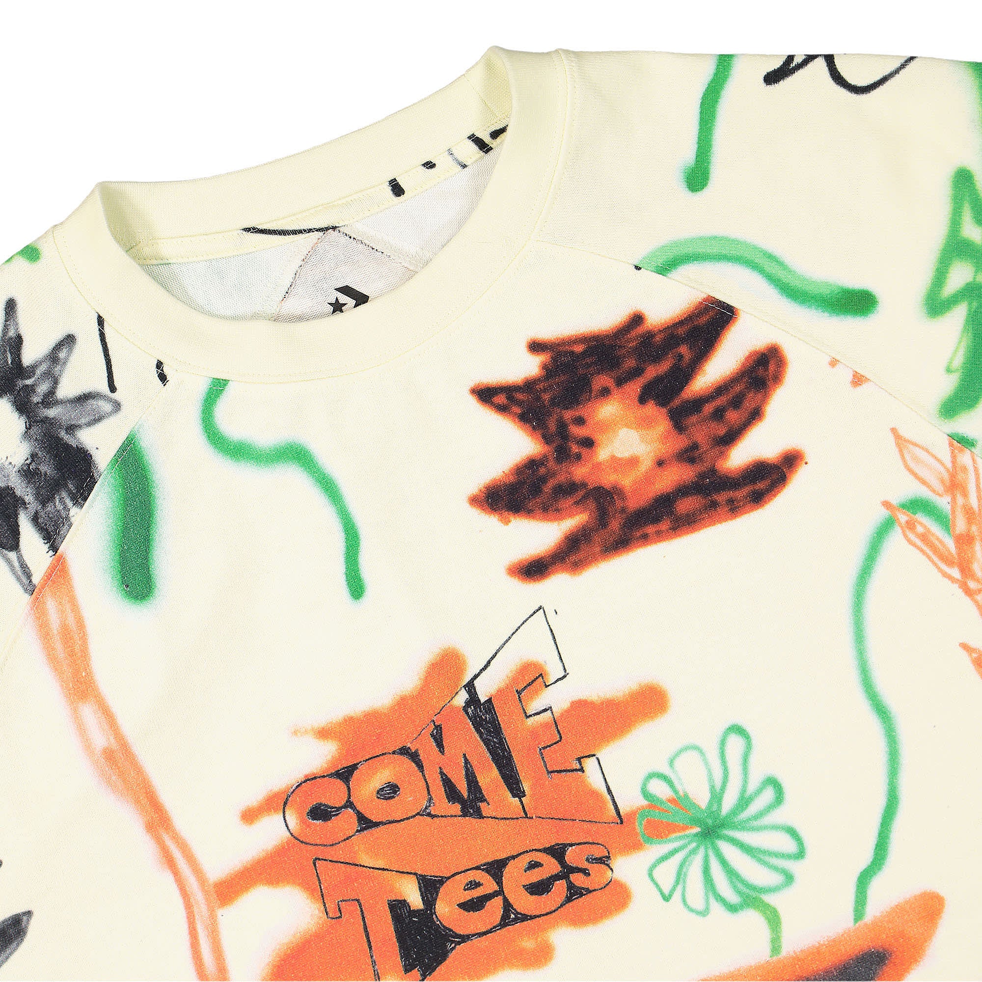 Converse Come Tees x Converse Floral Triangle Tee 10023506-A01 T-Shirts Close-up | Overkill