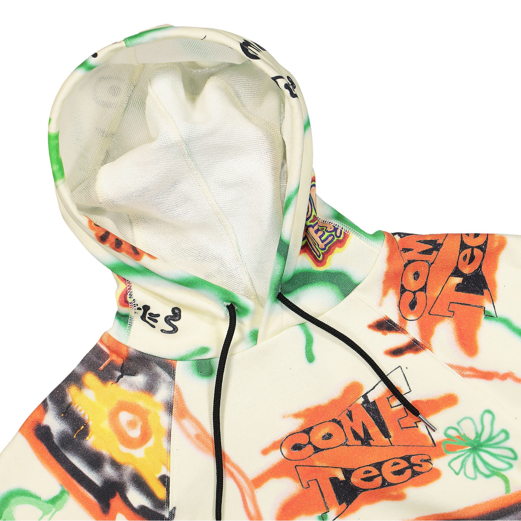 Converse Come Tees x Converse Floral Triangle Hoodie Bone Hoodies Close-up | Overkill
