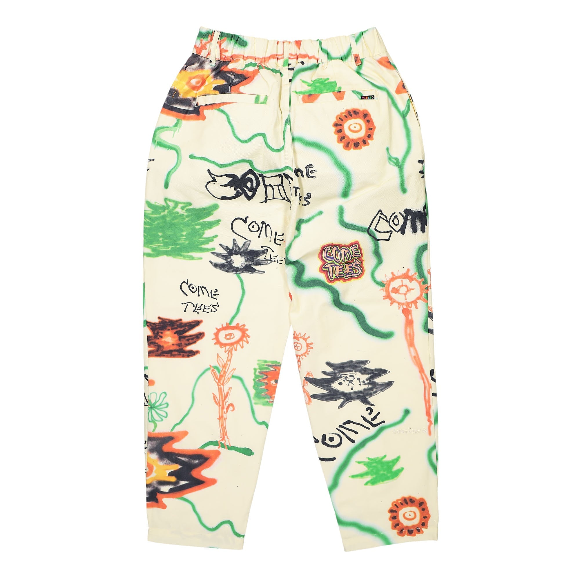 Converse Come Tees x Converse Floral Triangle Front Chino Bone Casual Pants Material | Overkill