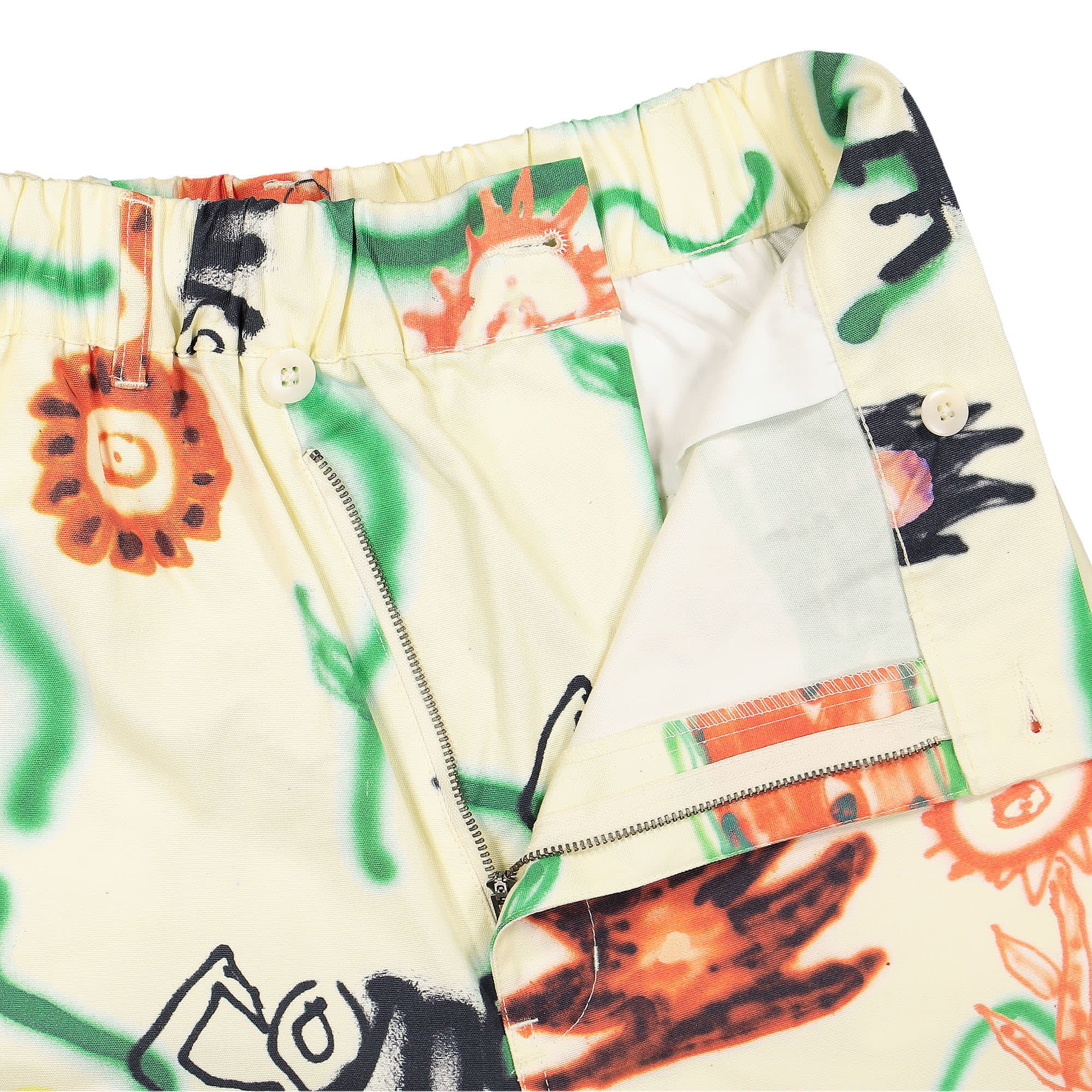 Converse Come Tees x Converse Floral Triangle Front Chino Bone Casual Pants Detailfoto | Overkill