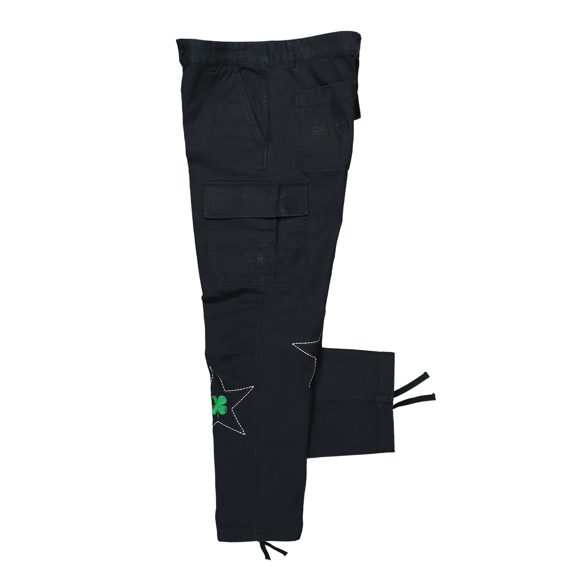 Converse Patta x Converse Four-Leaf Clover Cargo Pant Black Cargo Pants Close-up | Overkill