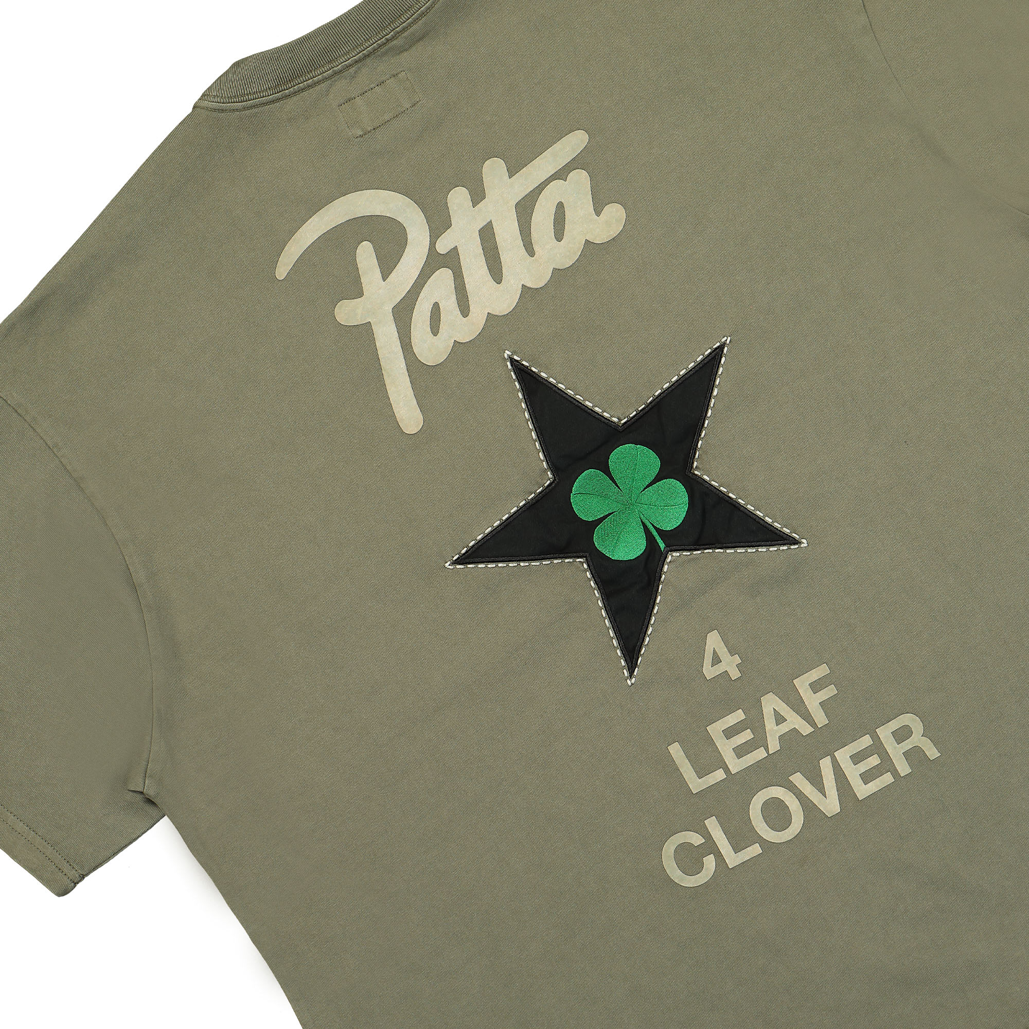 Converse Patta x Converse Four-Leaf Clover SS Tee Burnt Olive T-Shirts Detailfoto | Overkill