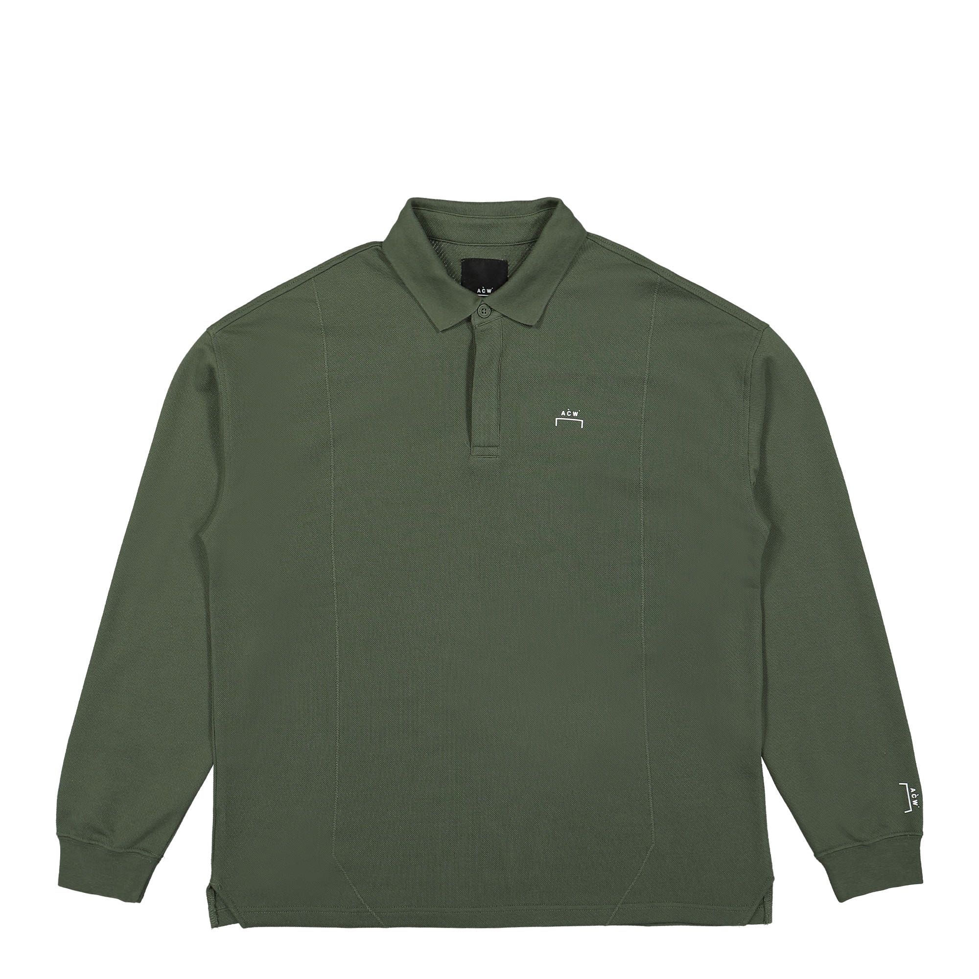 Converse A Cold Wall x Converse Long Sleeve Polo Dark Pine Green Longsleeves 10025730-A01 | Overkill