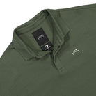 Converse A Cold Wall x Converse Long Sleeve Polo Dark Pine Green Longsleeves Close-up | Overkill
