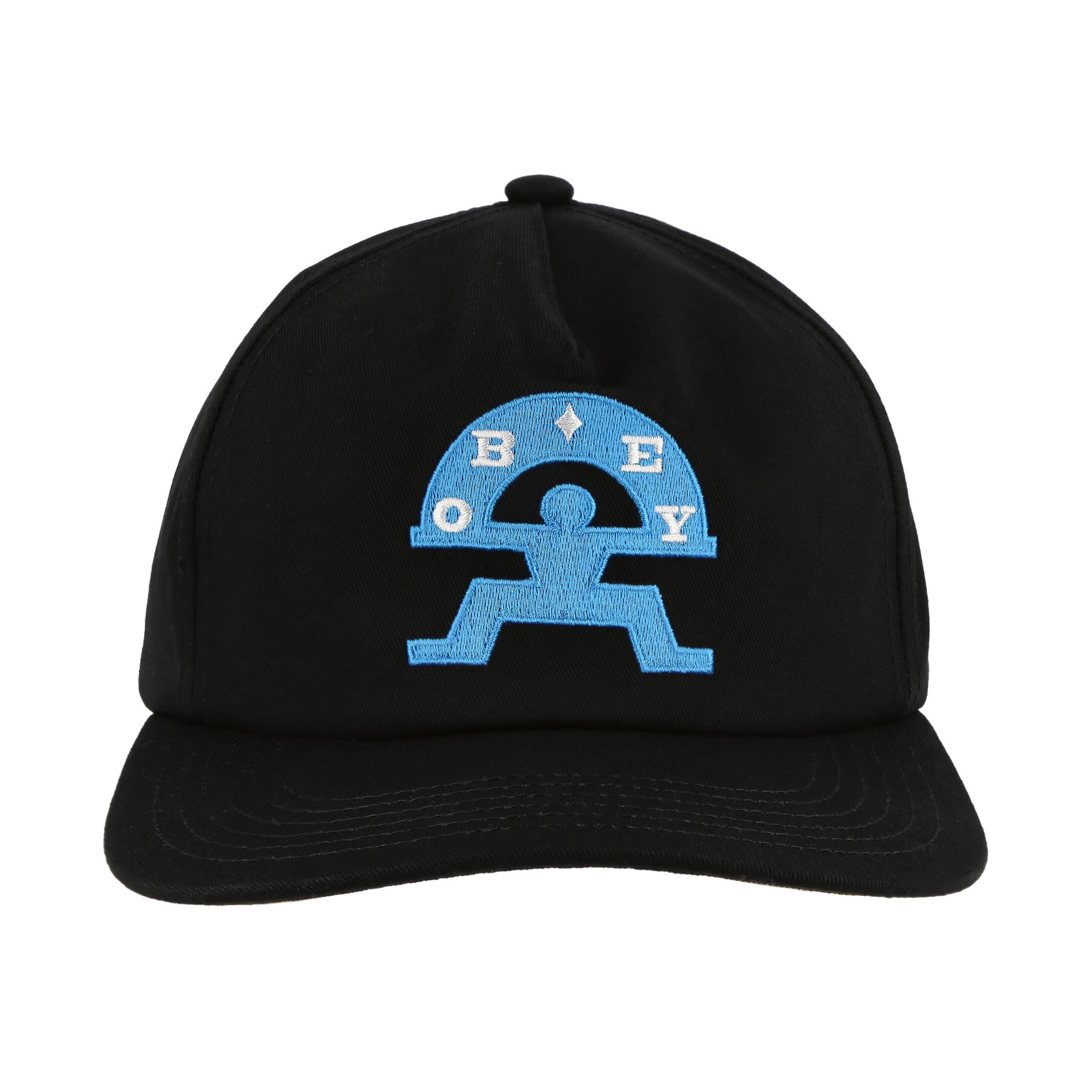 Obey Dance 5 Panel Snapback Black Caps Detailfoto | Overkill