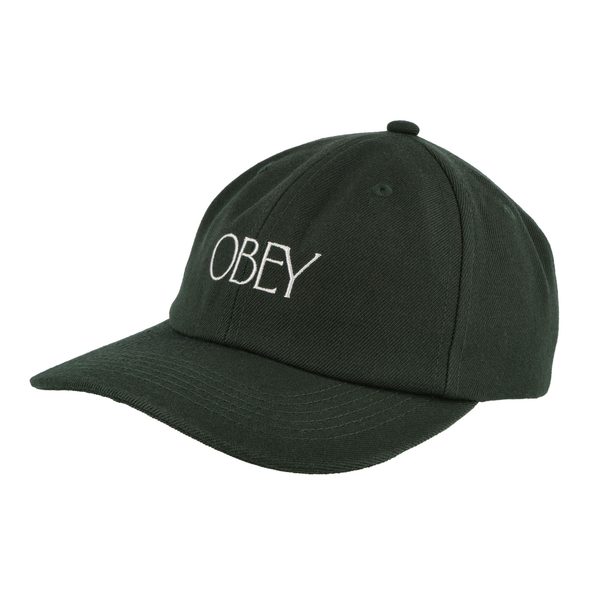 Obey Basque 6 Panel Strapback Dark Cedar Caps 100580341 / Dark Cedar | Overkill