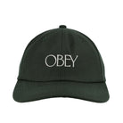 Obey Basque 6 Panel Strapback Dark Cedar Caps Detailfoto | Overkill
