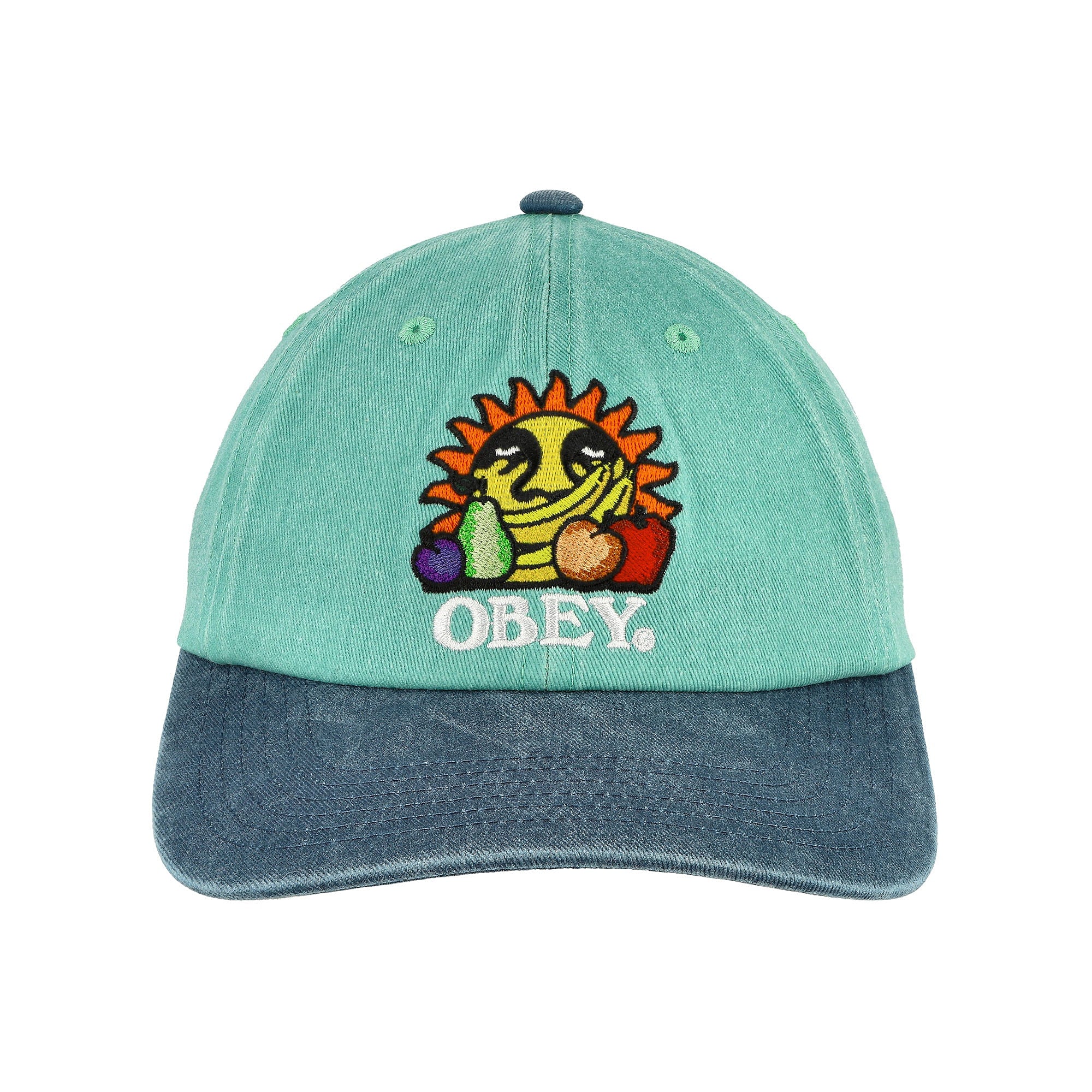 Obey Pigment Fruits 6 Panel Snapback Cap Pigment Sea Spray Multi Color Caps Detailfoto | Overkill