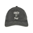Obey Pigment Posse 6 Panel Snapback Pigment Black Caps Detailfoto | Overkill