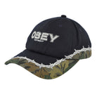 Obey Not Right 6 Panel Velcro Back Navy Multi Caps 100580397-NVM | Overkill