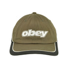 Obey Rewind 6 Panel Velcro Back Olive Multi Caps 100580430 / Olive Multi Detail View 1 | Overkill

