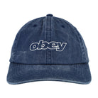 Obey Pigment Slanted 6 Pnl SB Pigment Navy Basecap 100580438 Detail View 1 | Overkill
