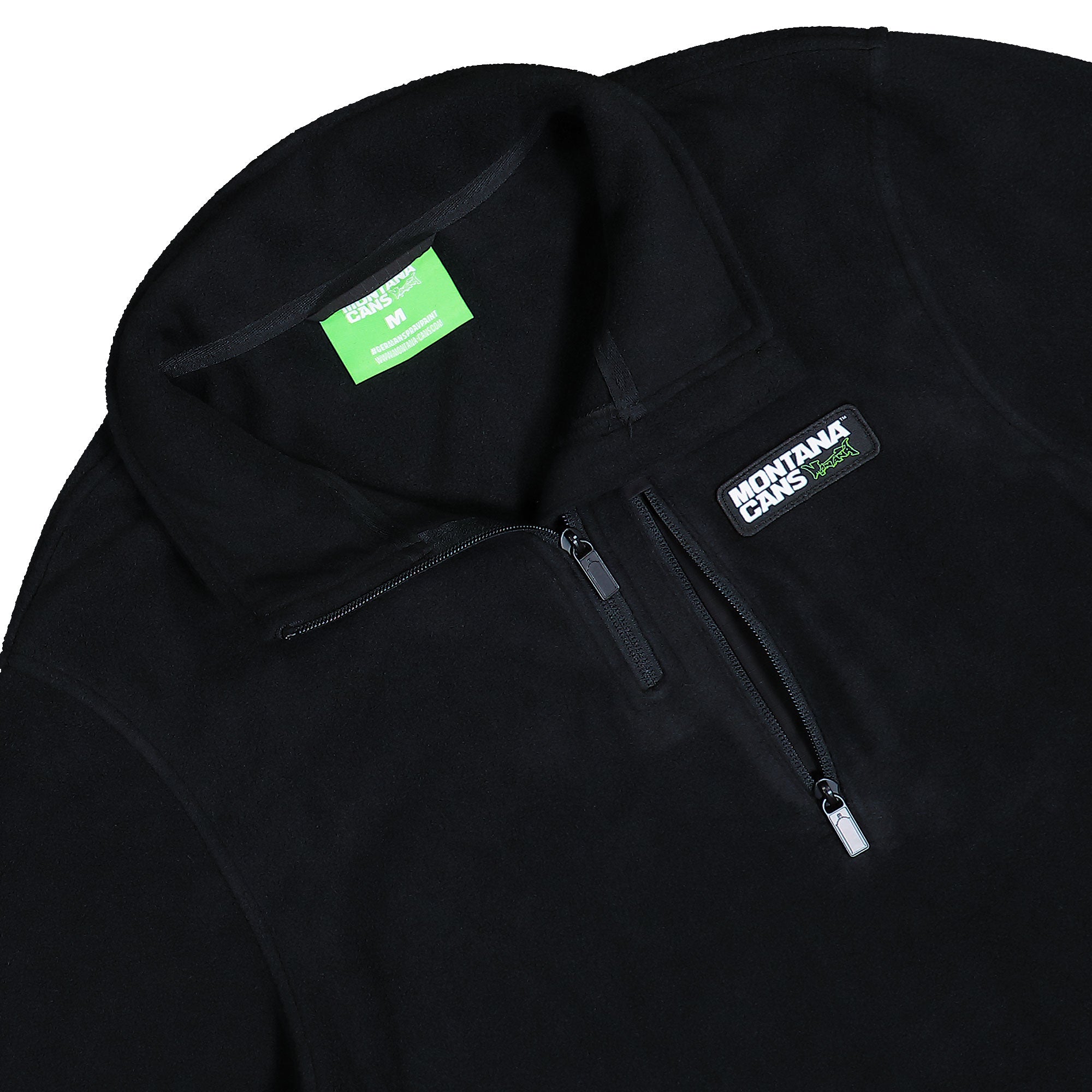 Montana Zip Fleecepullover Black Sweatshirts 101474 Detailfoto | Overkill

