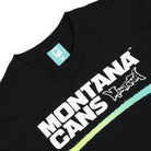 Montana Typo Logo Line T-Shirt Black T-Shirts Close-up | Overkill