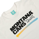 Montana Typo Logo Line T-Shirt White T-Shirts Close-up | Overkill