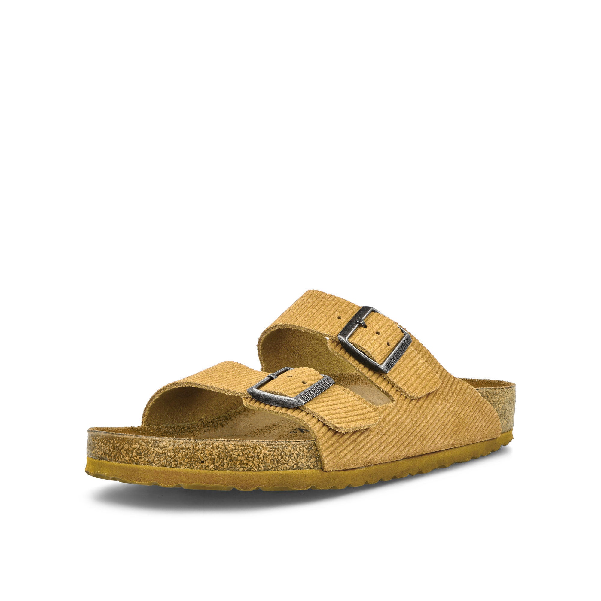 Birkenstock Arizona BS Corduroy Cork Brown Slides, Sandals & Slippers  Close Up | Overkill