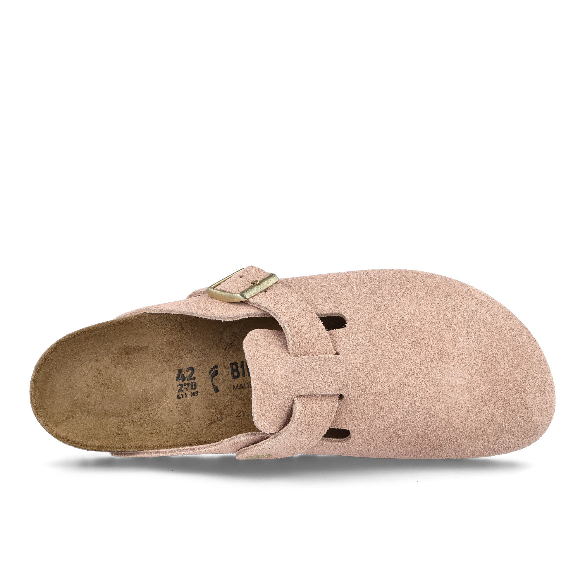 Birkenstock Boston BS Light Rose Slides, Sandals & Slippers  Detailfoto | Overkill
