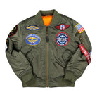 Alpha Industries MA-1 Patch Youth Jacket Sage Green Bomber & Varsity Jackets 103712 / 01 | Overkill