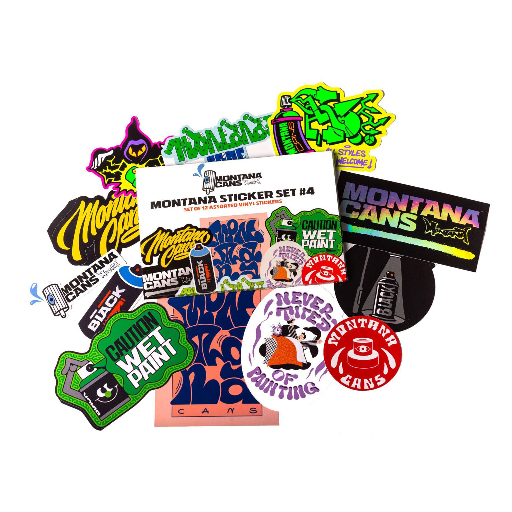 Montana Sticker Set #4 Multicolored Stickers 105330 Detailfoto | Overkill

