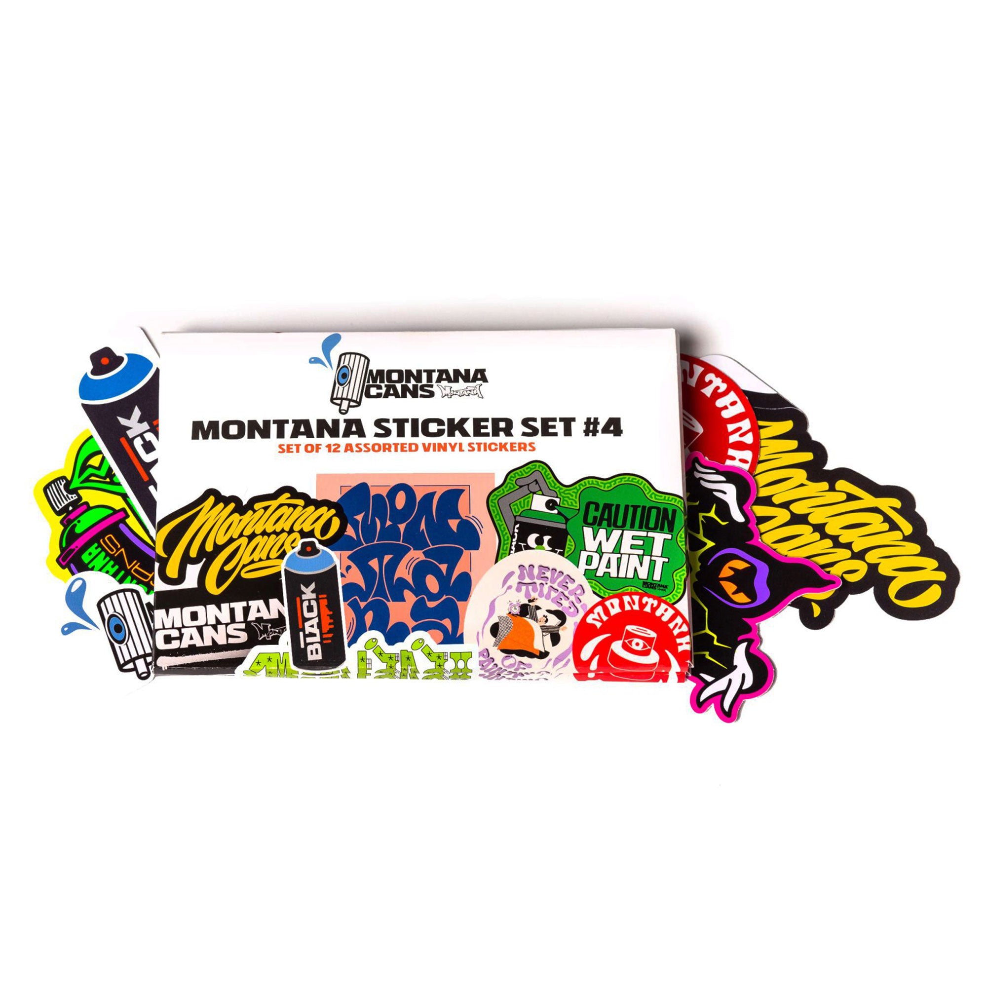 Montana Sticker Set #4 Multicolored Stickers 105330 Close-up | Overkill
