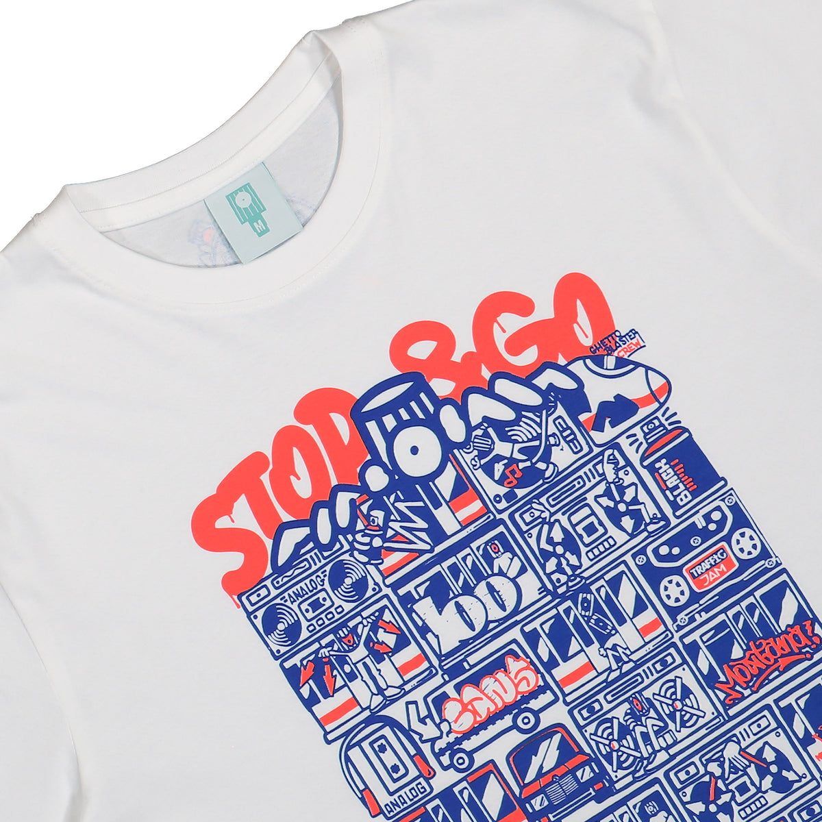 Montana Traffic Jam by Bobby Analog T-Shirt White T-Shirt 117853 Detailfoto | Overkill

