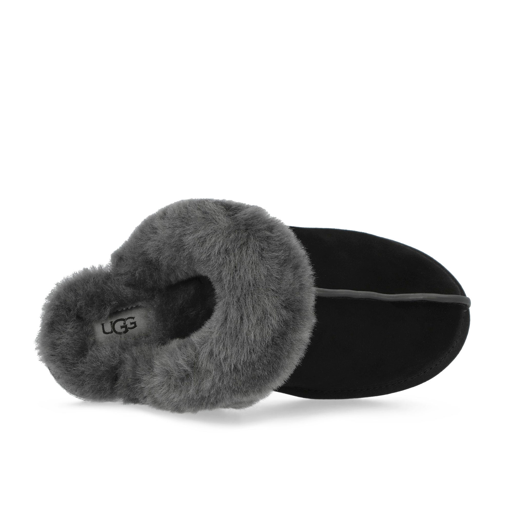 UGG W Scuffette II Black / Grey Slides 1106872-BCGR Detail View 2 | Overkill
